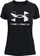 stylish & durable: under armour girls' graphic short sleeve t-shirt for active wear логотип