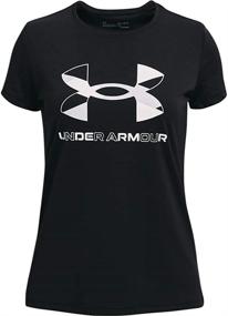 img 3 attached to Stylish & Durable: Under Armour Girls' Graphic Short Sleeve T-Shirt for Active Wear