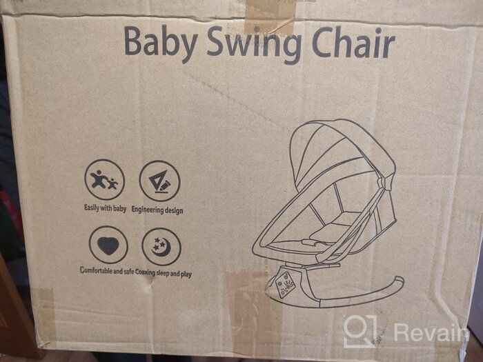 img 3 attached to Sun Lounger Chair with Bluetooth and DU - Electronic Swings for Newborns review by Edyta Waldzik ᠌