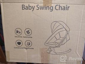 img 14 attached to Sun Lounger Chair with Bluetooth and DU - Electronic Swings for Newborns