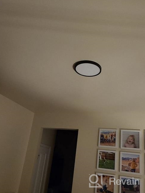 img 1 attached to TALOYA 12In LED Ceiling Light - 200W Equivalent, 3 Color Temperatures, Black Shell 1-Pack review by Kimoni Parson