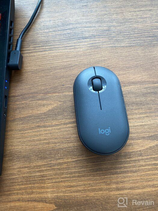 img 1 attached to Wireless Bluetooth Graphite 🖱️ iPad Mouse - Logitech Pebble i345 review by Swami Nathan ᠌