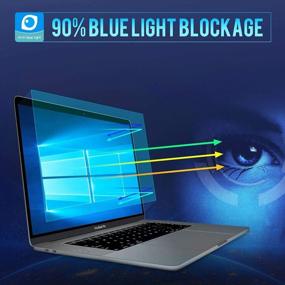 img 3 attached to Protect Your Eyes With ZOEGAA 13.3 Inch Laptop Anti Blue Light And Anti Glare Screen Protector
