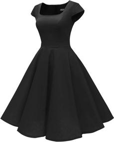 img 2 attached to 👗 PUKAVT Womens Cocktail Sleeve Pockets Dresses: Stylish Women's Clothing