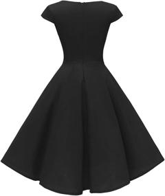 img 3 attached to 👗 PUKAVT Womens Cocktail Sleeve Pockets Dresses: Stylish Women's Clothing