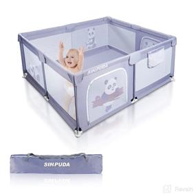 img 4 attached to Playpen SINPUDA Portable Anti Fall Toddlers Nursery