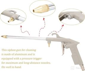 img 2 attached to 💨 YOHIB Air Engine Cleaning Gun 60PSI with 5ft Hose - Efficient High Pressure Pneumatic Cleaning Tool