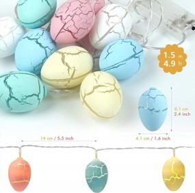 img 3 attached to Станьте праздничным с LEMESO Easter Egg String Lights для украшения домашней вечеринки