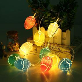 img 1 attached to Станьте праздничным с LEMESO Easter Egg String Lights для украшения домашней вечеринки