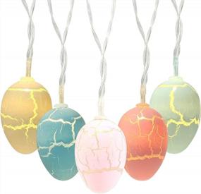 img 4 attached to Get Festive With LEMESO Easter Egg String Lights For Home Party Decorations
