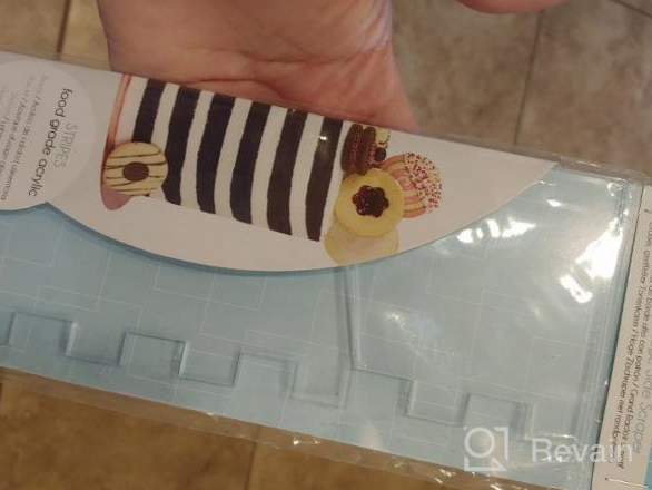 img 1 attached to 🎂 PME Tall Patterned Edge Side Scraper: Enhance Your Cake Decoration with Scallop Design review by Tim Toscano