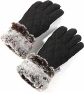 accsa women winter ski glove waterproof 3m thinsulate warm windproof logo