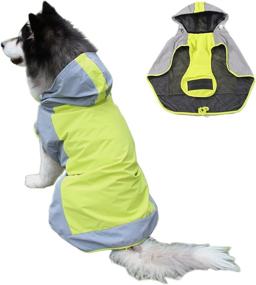 img 4 attached to Raincoat Jacket Waterproof Adjustable Reflective