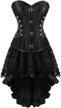 women's gothic burlesque corset dress: kranchungel steampunk renaissance skirt costume logo