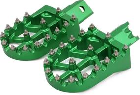 img 3 attached to AnXin Foot Pegs Motorcycle Universal CNC Footpeg Footrest For CRF XR KLX 50 70 110 M2R SDG DHZ KAYO Pit Bike Green