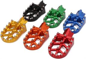 img 1 attached to AnXin Foot Pegs Motorcycle Universal CNC Footpeg Footrest For CRF XR KLX 50 70 110 M2R SDG DHZ KAYO Pit Bike Green