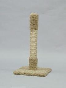 img 1 attached to 🐱 32-inch Classy Kitty Designer Cat Post - Dimensions 16.2 x 32 x 16.2 inches