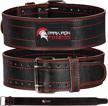 dark iron fitness weightlifting belt - premium 100% leather gym belt for men & women | perfect for powerlifting, strength training, squats or deadlifts | supports up to 600 lbs logo
