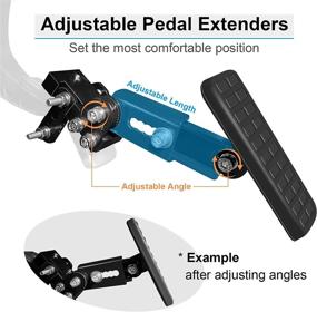 img 1 attached to 🚗 DriFeez Gas and Brake Pedal Extenders for Short Drivers, Ideal for Cars, Go-Karts, and Ride-on Toys, with Adjustable Length and Angle – Enhancing Auto Vehicles Brake and Accelerator Pedals (DF-YCQ200 Version)