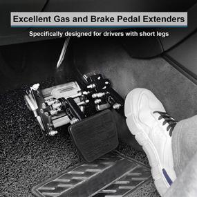 img 3 attached to 🚗 DriFeez Gas and Brake Pedal Extenders for Short Drivers, Ideal for Cars, Go-Karts, and Ride-on Toys, with Adjustable Length and Angle – Enhancing Auto Vehicles Brake and Accelerator Pedals (DF-YCQ200 Version)