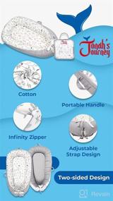 img 3 attached to 👶 Jonah's Journey Baby Lounger Nest: Comfy, Portable, and Breathable for Newborn to Infant Babies