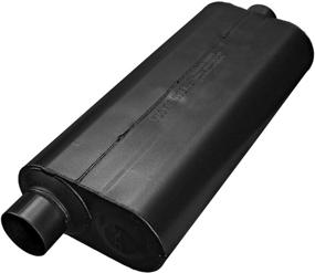 img 1 attached to 🎵 Flowmaster 53071 70 Series Muffler - 3.00 Offset IN / 3.00 Center OUT - Black - Mild Sound Performance Upgrade