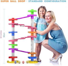img 1 attached to Advanced Structures For Babies & Toddlers Ages 10 Months And Up - WEofferwhatYOUwant Super Ball Drop With Double Bridge & Spacers!