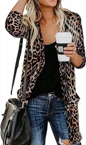 img 4 attached to Stylish And Comfortable Women'S Leopard Print Cardigan For Fall - Available In S-XXL Sizes
