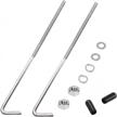 secure your battery with tnisesm's 8-inch 304 stainless steel j hook hold down bolts logo
