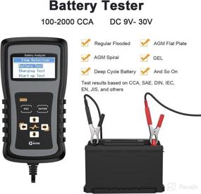 img 2 attached to 🚚 KZYEE KS20 Heavy Duty Truck Battery Tester with Digital Analyzer - 100-2000 CCA Automotive Load Tester for Vehicles, Trucks, Motorcycle - 24V, 12V Car Battery, Auto Cranking Charging System Test Scan Tool