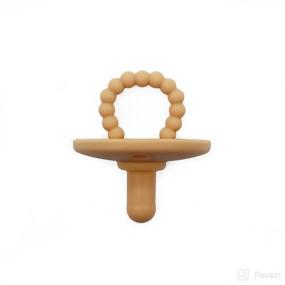 img 2 attached to 🍯 Pure Hunny Pacifier: 100% Medical Grade Silicone Baby Pacifier – Newborn & Up (Brown & Tan)