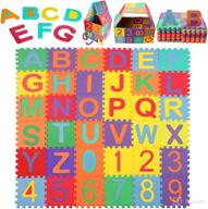 pieces alphabet floor interlocking tiles logo