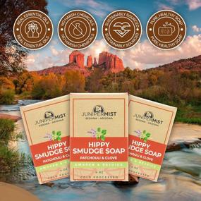 img 2 attached to 3-Pack JUNIPERMIST Hippy Smudge Soap - Cleans Negative Energy With Real Essential Oils & Pure Ingredients From Sedona Blessing!