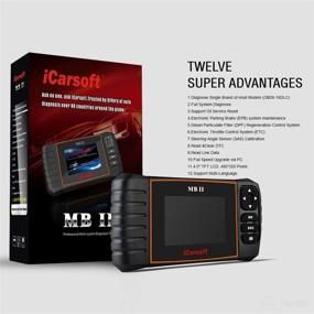 img 2 attached to 🔧 Enhanced Version iCarsoft MBII: Professional Diagnostic Tool Scanner for Mercedes Benz, Sprinter, and Smart Vehicles