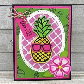 img 1 attached to Stamps Life Pineapple2Stamp Card Making Scrapbooking