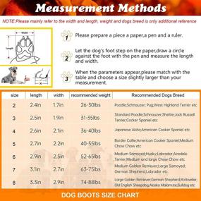 img 3 attached to 🐾 Versatile Dog Boots: Waterproof Booties for Large, Medium, and Small Dogs - Protect Paws in Snow, Winter, Outdoors, Running, & on Hot Pavement - Enhanced Bottom for Non-Slip Grip - Velcro Straps Included