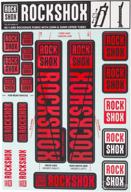 🔴 rockshox decal kit - red color matching for 30/32mm forks логотип