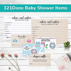 img 1 attached to 👶 321Done Baby Advice Cards for The Dad-to-Be (50 Cards) White 4x6-Inch - New Dad Advice Cards, New Parents Advice Cards, Fun Baby Shower Game, Simple Baby Shower Keepsake, Made in USA