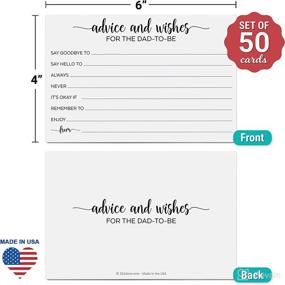 img 3 attached to 👶 321Done Baby Advice Cards for The Dad-to-Be (50 Cards) White 4x6-Inch - New Dad Advice Cards, New Parents Advice Cards, Fun Baby Shower Game, Simple Baby Shower Keepsake, Made in USA