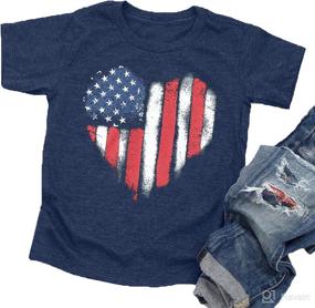 img 4 attached to Футболка с рисунком American Toddler Patriotic