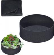 maximize your garden growth with benefitusa fabric raised planting bed - 12-inch tall, 50-inch diameter grow bags logo
