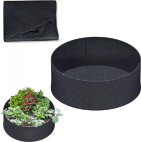 img 4 attached to Maximize Your Garden Growth With BenefitUSA Fabric Raised Planting Bed - 12-Inch Tall, 50-Inch Diameter Grow Bags
