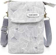 pockets wallet pattern crossbody shoulder women's handbags & wallets ~ crossbody bags logo