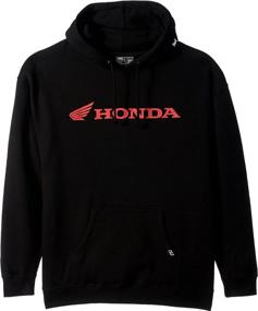 img 2 attached to 👕 Honda Factory Effex Horizontal Hooded Pullover Sweatshirt