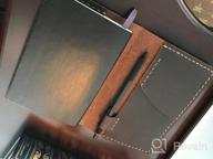 картинка 1 прикреплена к отзыву Leather Journal Cover For Field Notes, Moleskine Cahier Notebook, Handmade Vintage 3.5" X 5.5" Leather Cover, Coffee от Cody Michels