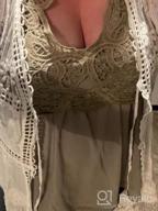 img 1 attached to Stylish Lace V-Neck Chiffon Cami Tank Top With Spaghetti Straps - Sleeveless Women'S Shirts By Feager review by Joz Lowe