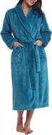 luxuriate in comfort with cherrydew women's soft fleece bathrobe logo