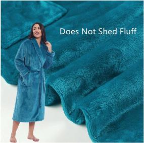 img 2 attached to Luxuriate In Comfort With Cherrydew Women'S Soft Fleece Bathrobe