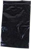 black ziplock bags - 4" x 6" resealable poly bags with 100 count logo