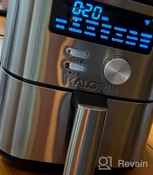 img 1 attached to Enjoy Healthy & Delicious Cooking With The Kalorik MAXX® Digital Air Fryer - 7-In-1 Oilless Fryer With 21 Smart Presets, LED Display And Nonstick Basket - Recipe Book Included! review by Marco Huff